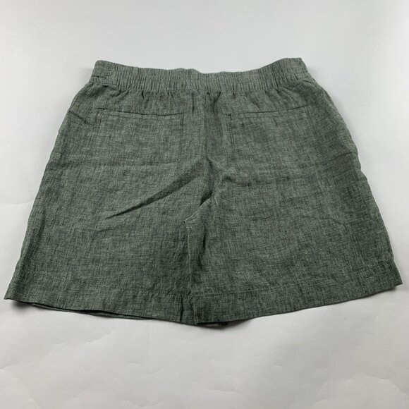 Athleta Aspen Olive Linen Voyager Bermuda Short 12 - Picture 7 of 7
